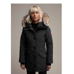 Women's Black Hooded Coat